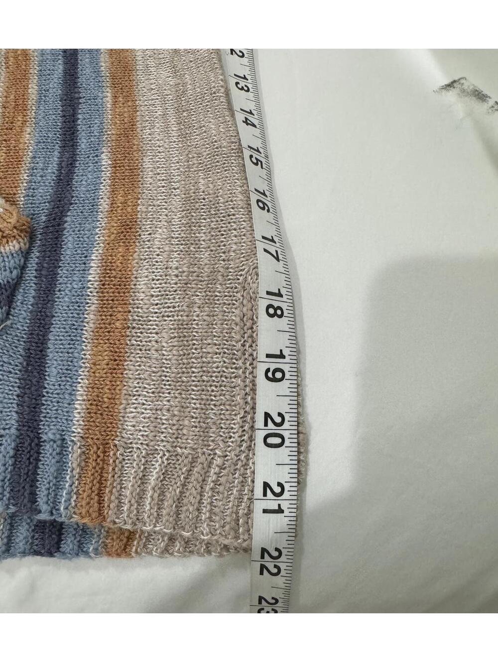Lucky Brand Baja Beach Hoodie Surf Stripe Cotton Knit Beach Pullover Small - Picture 8 of 9